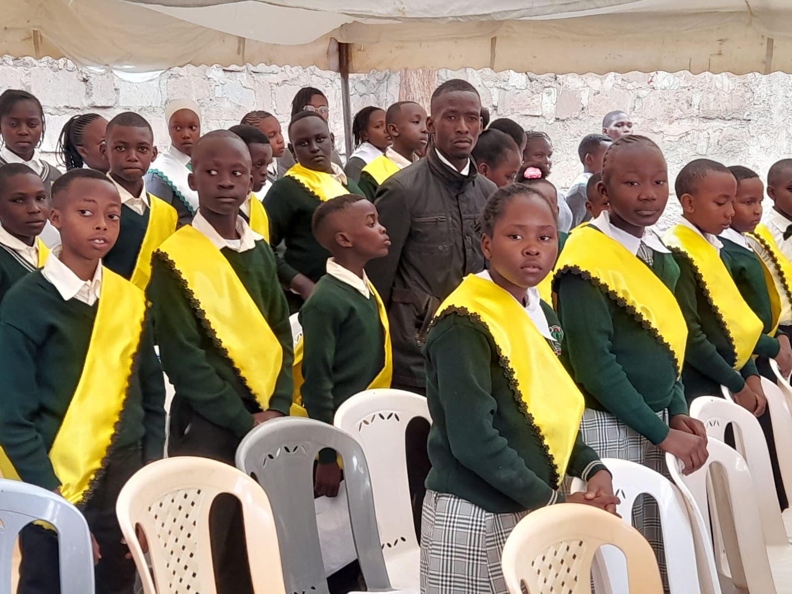 Graduation celebration moment at St. Jacinta